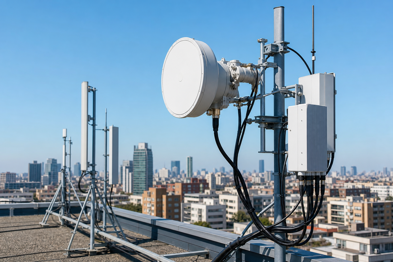 Proyecto de radioenlace en cubierta comercial